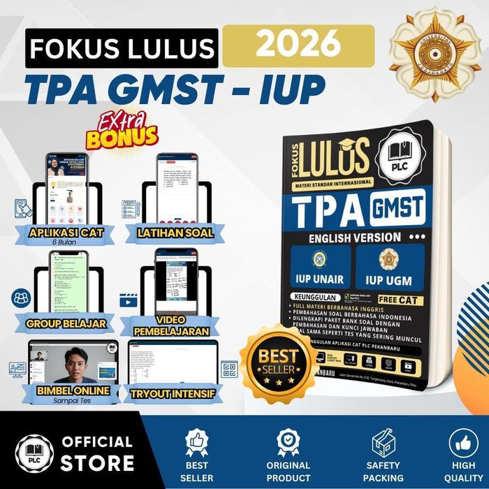 Buku IUP 2026 GMST TPA English UGM UNAIR + Soal & Pembahasan