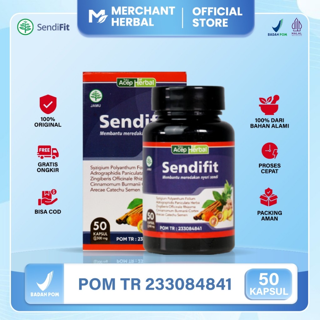 Obat Herbal Nyeri Sendi, Nyeri Otot & Saraf Kejepit – Sendifit