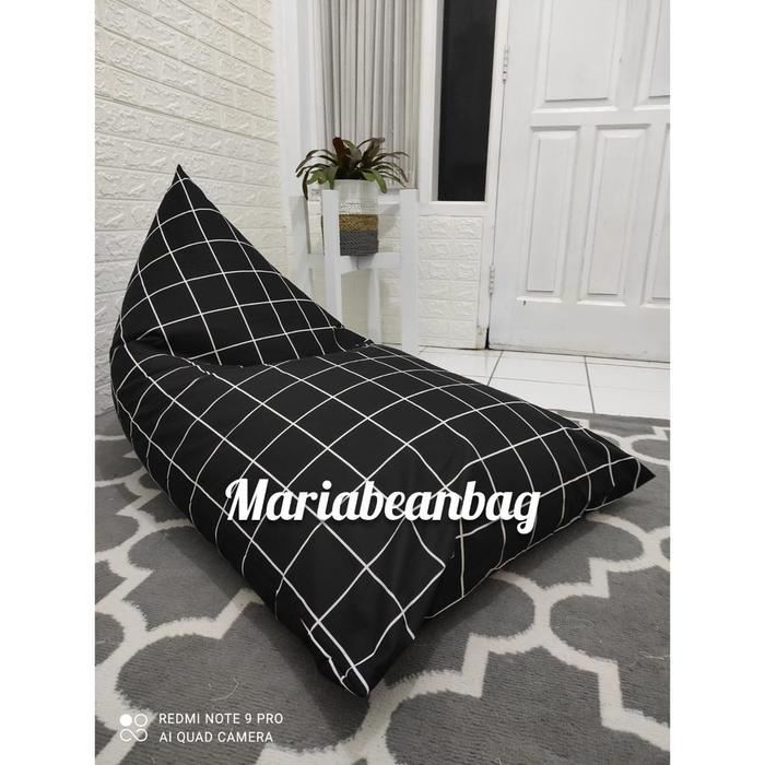 Bantal Cafe Bean Bag Jumbo Dewasa Segitiga Bantal Santai Bean Bag