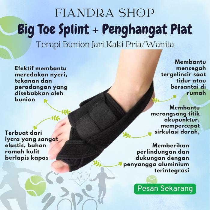 Terapi Bunion corrector Night Bunion BIG TOE SPLINT + PENGHANGAT PLAT