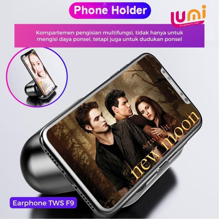 Headset Tws-F9 Earphone Bluetooth 5.0 Hifi Earphone Wireless