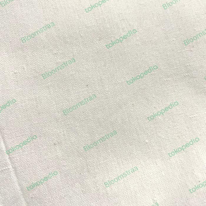 Kain blacu sedang putih bahan blacu greige raw white katun mori belacu