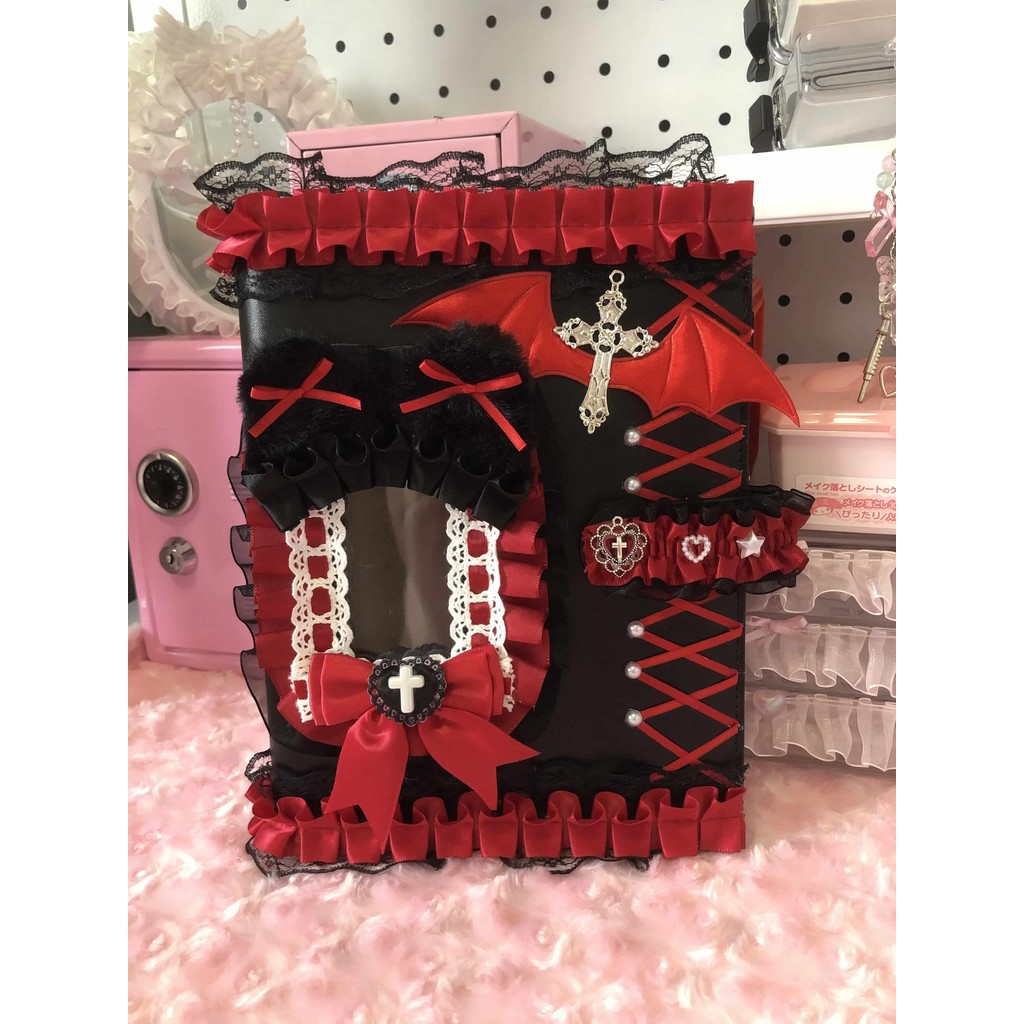 A5 Binder Photocard Holder Kpop Collect Book 6 Ring Lace Top Loader Photo Album Deco Pc Handmade