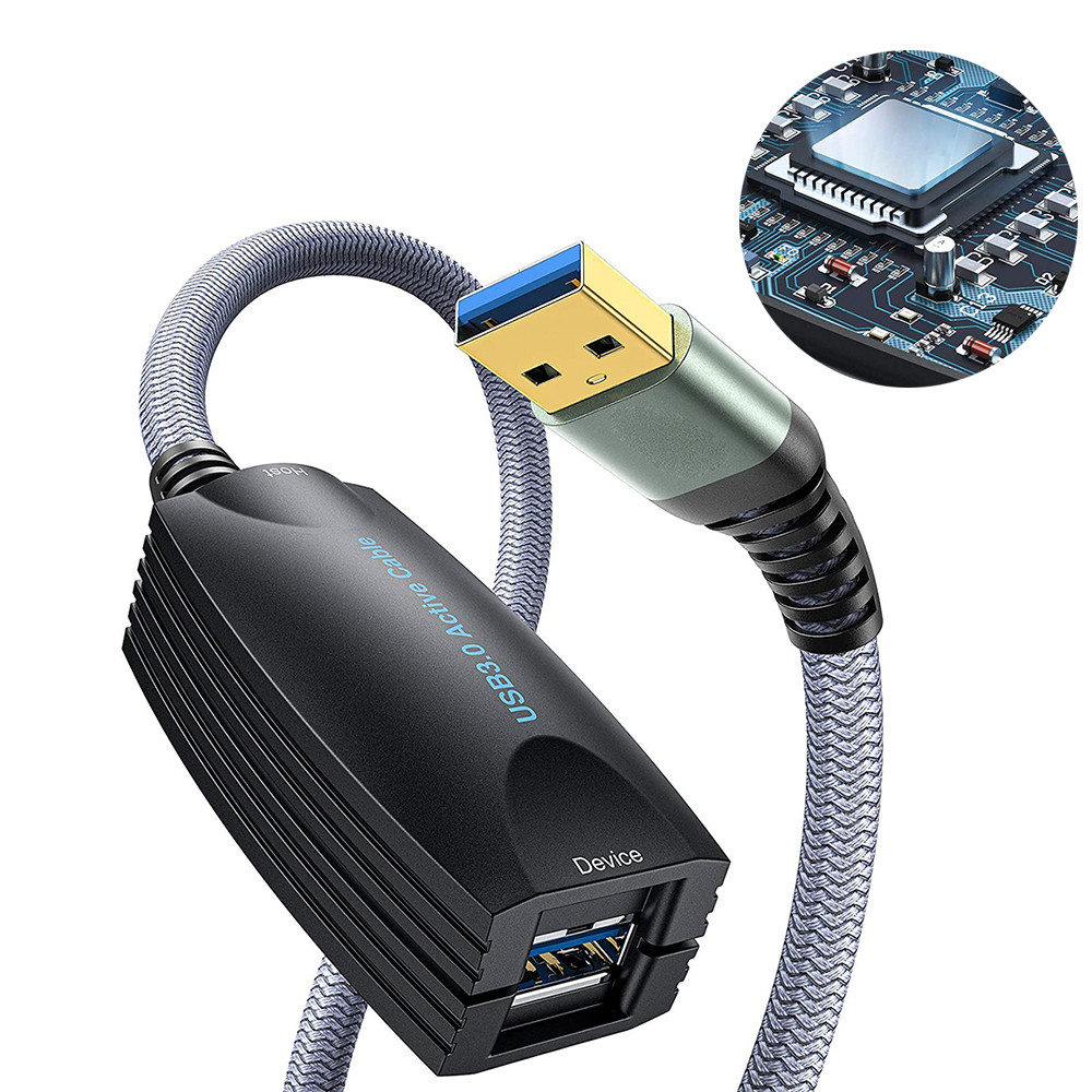 Active USB 3.0 Extension cable 3M USB 3.0 Extender Repeater cord USB 3.0 Male to Female Extension
