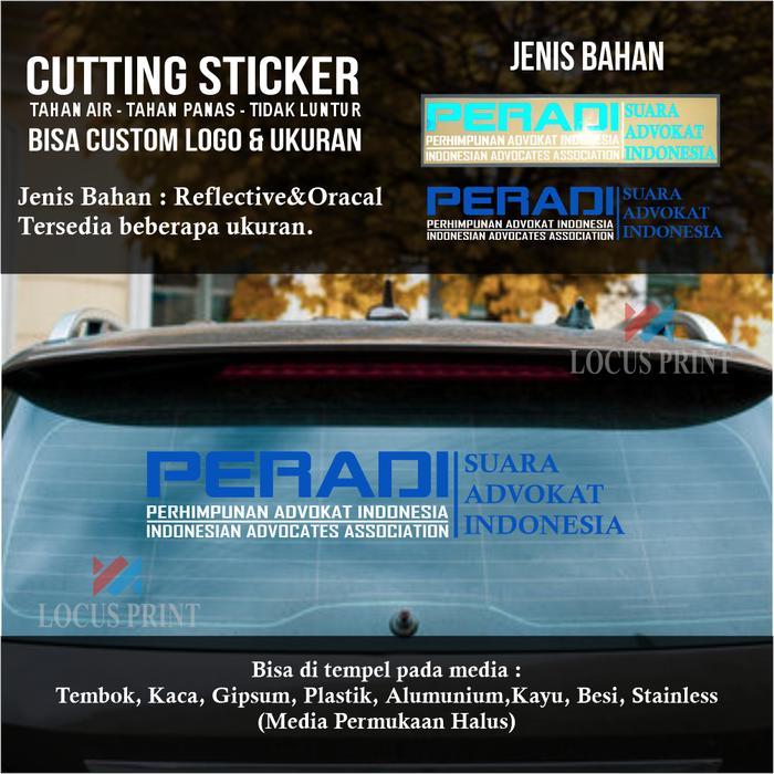 Cutting Sticker PERADI SAI Suara Advokat Indonesia Lawyer Pengacara