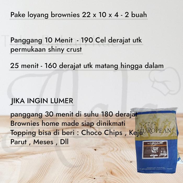 Premix Brownies Panggang / Tepung Premix Ready