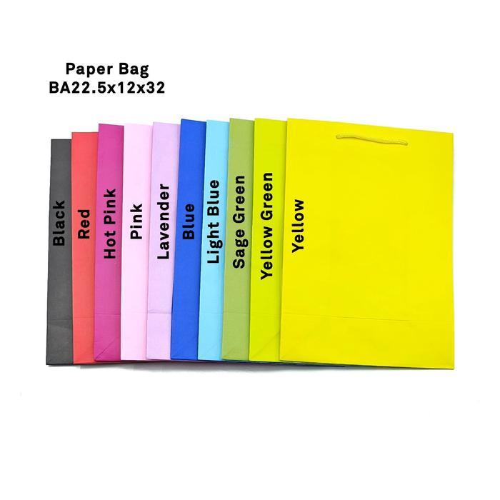 PAPER BAG POLOS/ PAPER BAG WARNA/ PAPER BAG MEDIUM/ BA2332G
