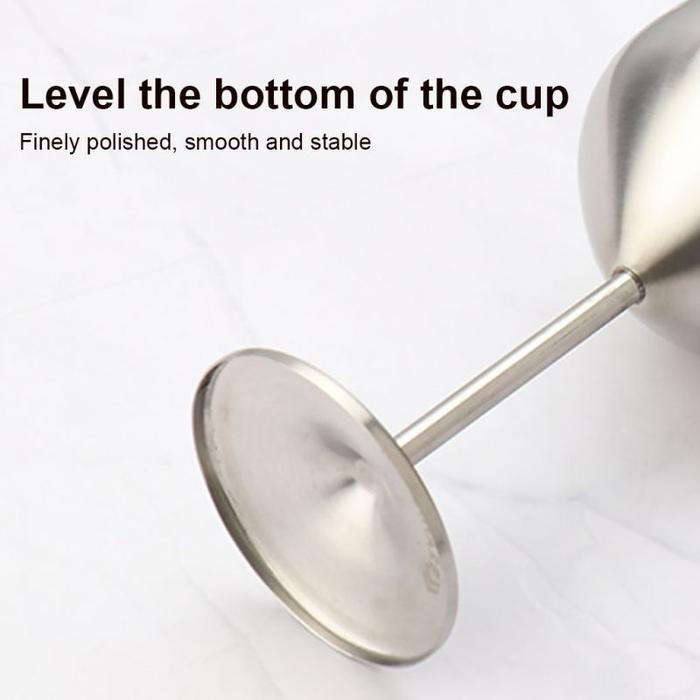 520Ml Gelas Minum Wine Stainless Steel Red Wine Glass Emas Perak Gelas Wine Goblet Bar Resto