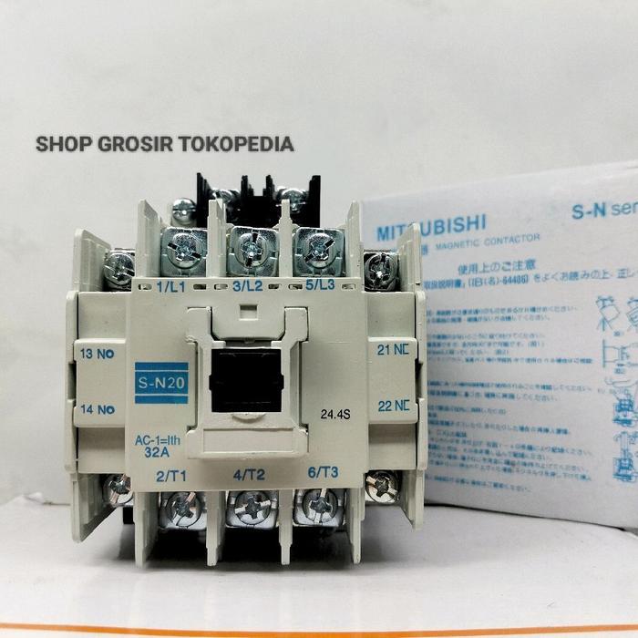 KONTAKTOR CONTACTOR MITSUBISHI SN-20/SN20 220VAC 32A DISKON