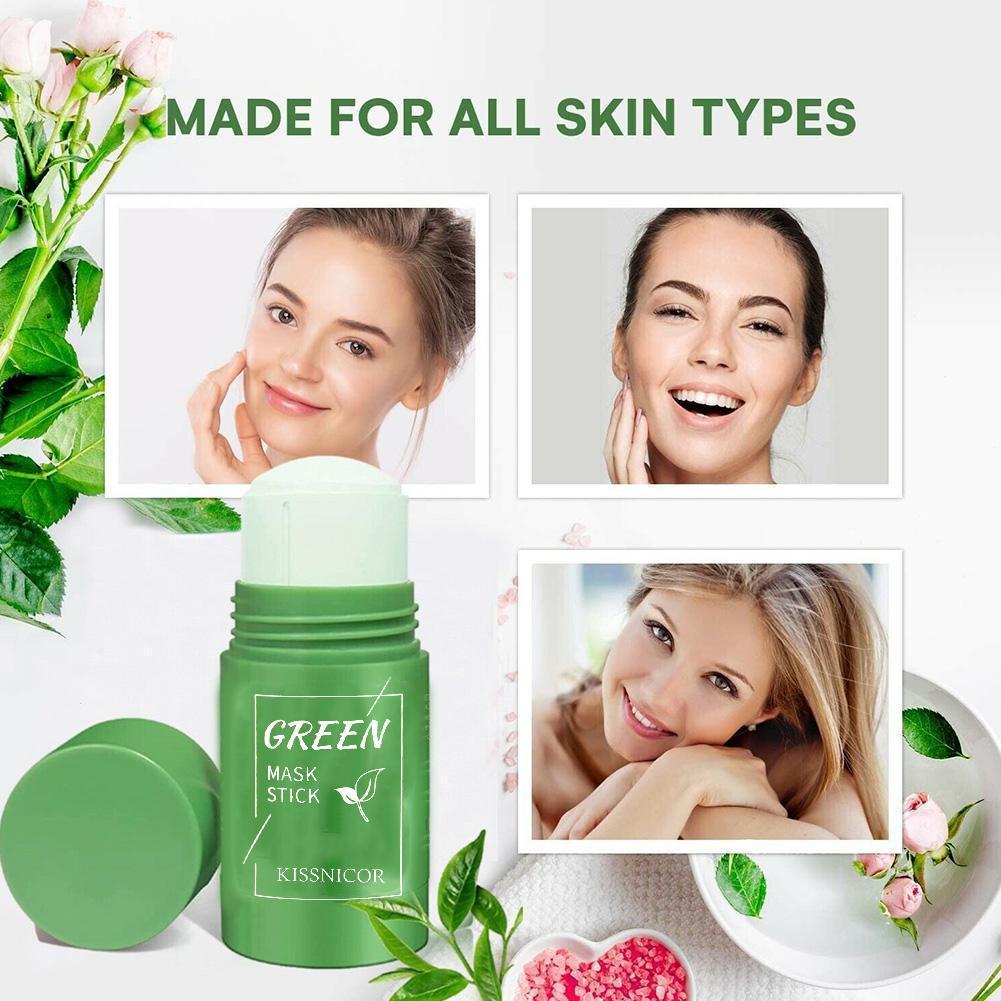 Green Tea Face Cleansing Mask Stick Shrink pores Deep Blackhead Remover facial Cleansing