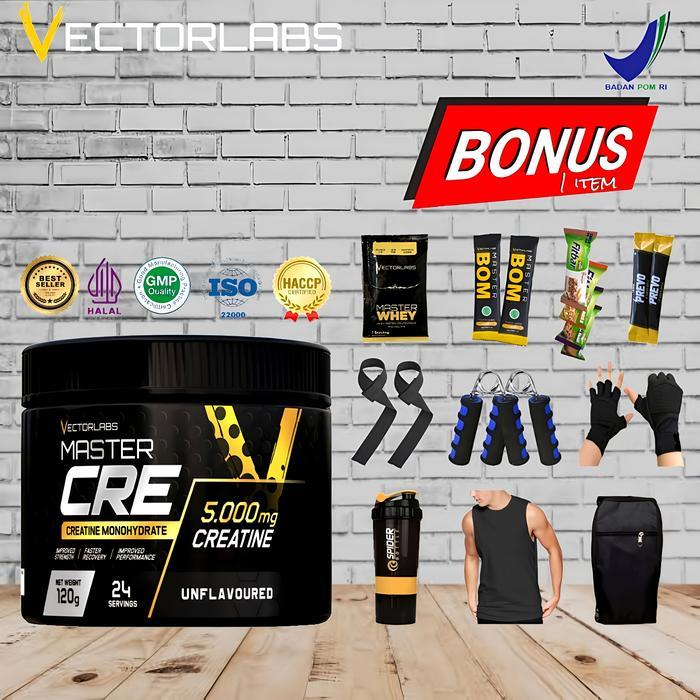 Vectorlabs Master Cre Creatine 24 Serving Creatine Monohydrate 120gr