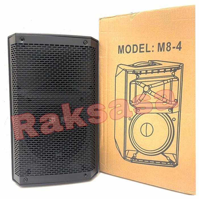 Box speaker fiber plastik 8 inch model HUPER M8-4 Import bahan tebal *