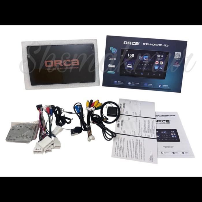 head unit ANDROID ORCA STANDAR G3 9 inch ram 4GB / room 128GB INVOICE COMMAND Car