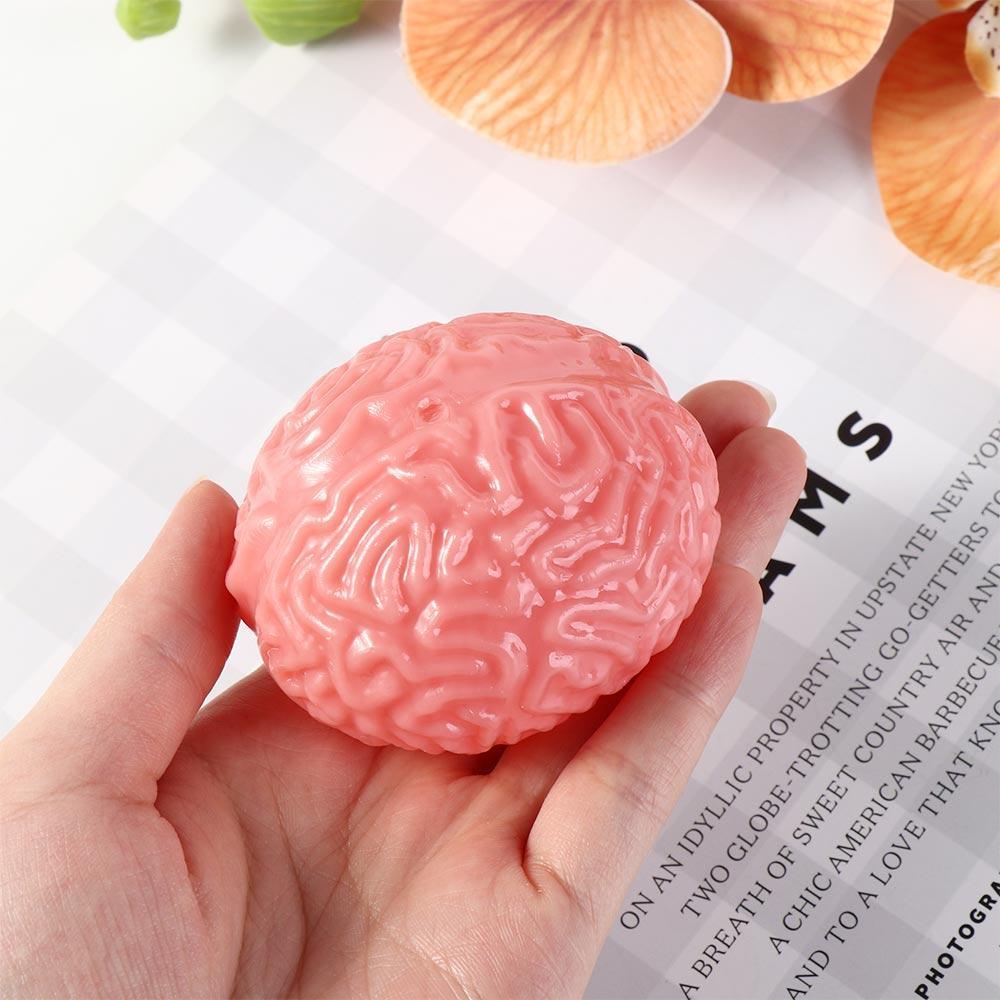 NEW Squeeze Ball Toys Soft TPR Simulation Brain Antistress Relief Hand Fidget Toy Stressball for