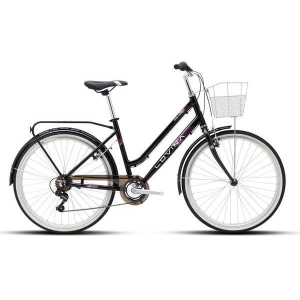 Sepeda Mini Keranjang Alloy 26 Polygon Lovina - Hitam