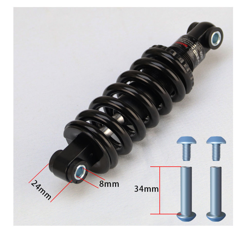 ZTZ MTB Rear Shock Absorber 125mm 150mm 165mm 190mm Bicycle Coil Spring Suspension For Mountain Bike