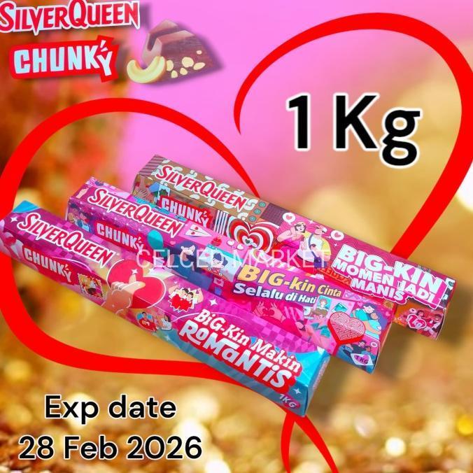 Enakk COKLAT SILVERQUEEN 1KG EDISI VALENTINE