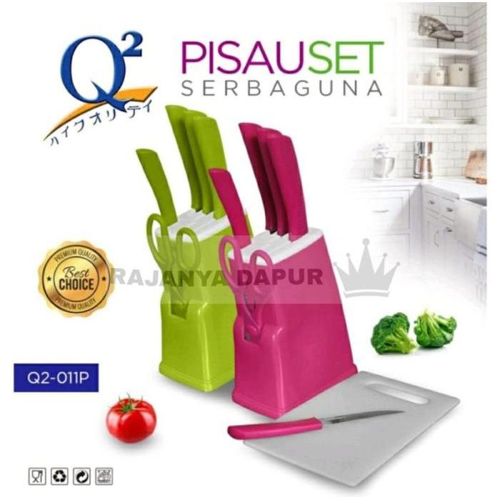 Pisau set q2 q013 - pisau dapur set2an q2