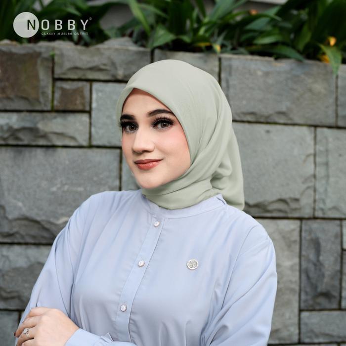 Nobby Hijab Vadha Scarf Bahan Voal Lurex Premium Kerudung Muslim Square Segi Empat -Gratisongkir