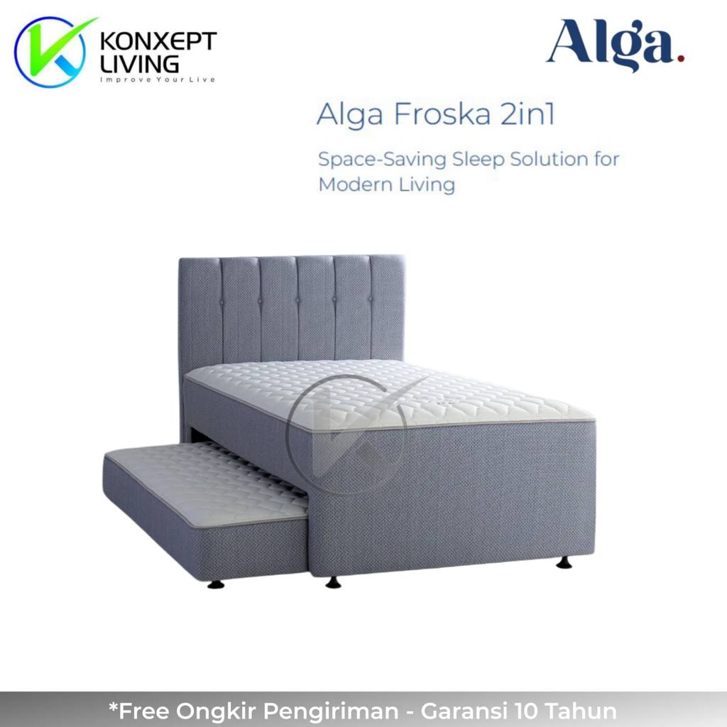 Alga Springbed Froska Sandaran Froska Ukuran 100x200 Fullset