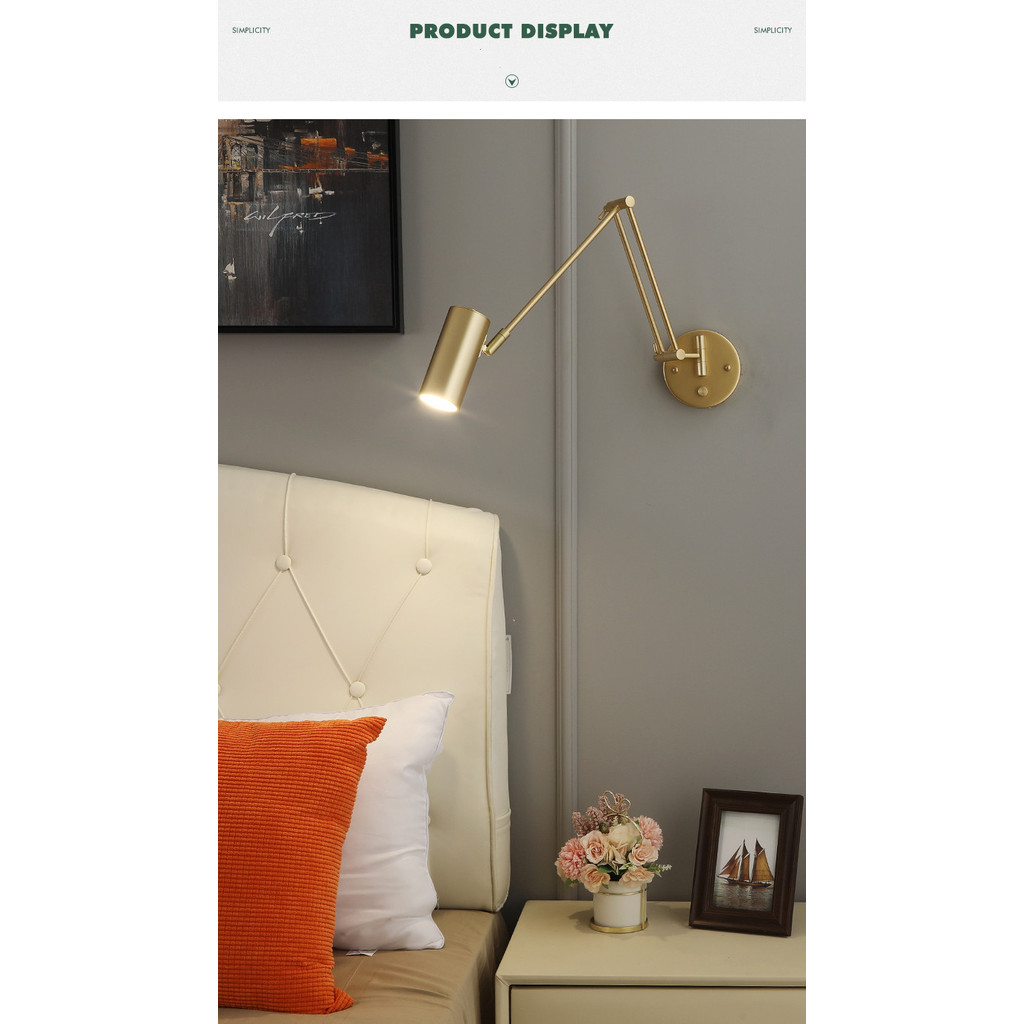 . (Free Led Bulb)Modern Wall Lamp Dimmable Led Wall Light Fixture For -