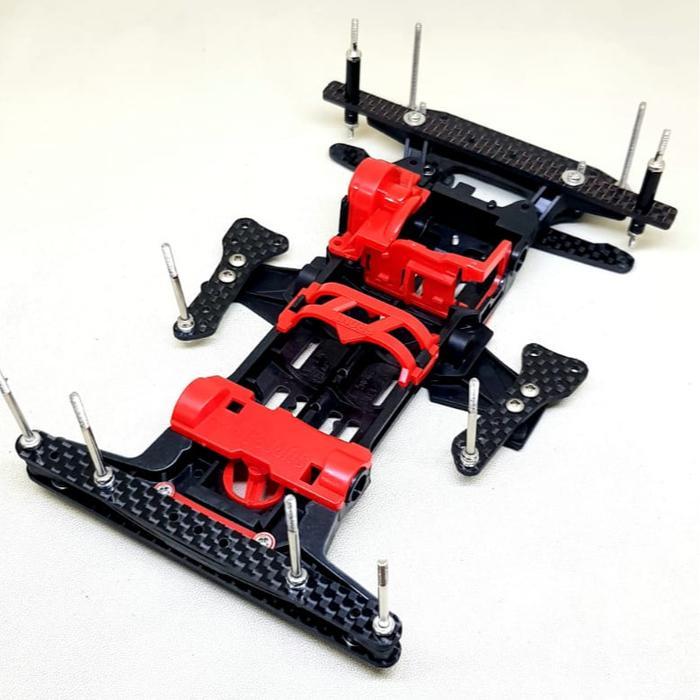 Tamiya Side Damper Chassis Super 2 Carbon Original Kosongan Kejurnas