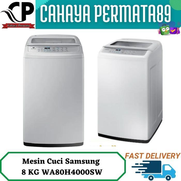 Mesin Cuci Samsung WA80H4000SW Mesin Cuci Top Loading 8 kg WA80H4000