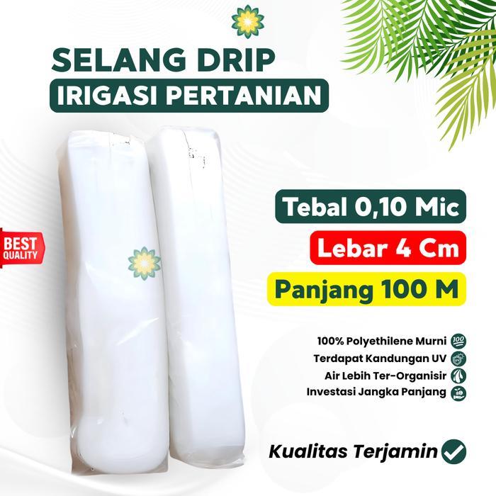 Selang Drip / Selang Irigasi Sistem Tetes (10 Mikron, Putih)
