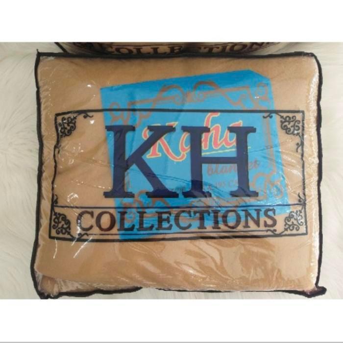 Selimut KH Polos 145x195 cm / Selimut Polos Coklat Hotel Wisma