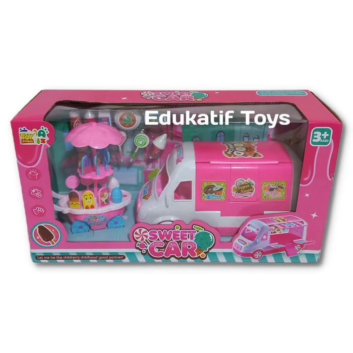 Mainan anak Mobilan es krim bisa Jualan eskrim Promo Premium