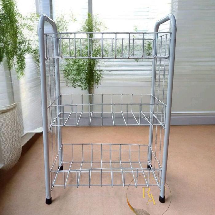 RAK SERBAGUNA MINI TINGKAT 3#RAK PIPA BESI KAWAT ANTI KARAT#RAK CIKY#RAK SNACK 3 SUSUN