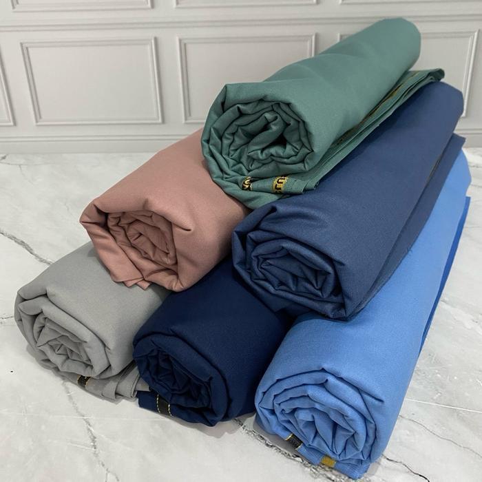 ( 0.5 M ) Toyobo Fodu Sulam Gianluca => kain bahan toyobo premium polos import