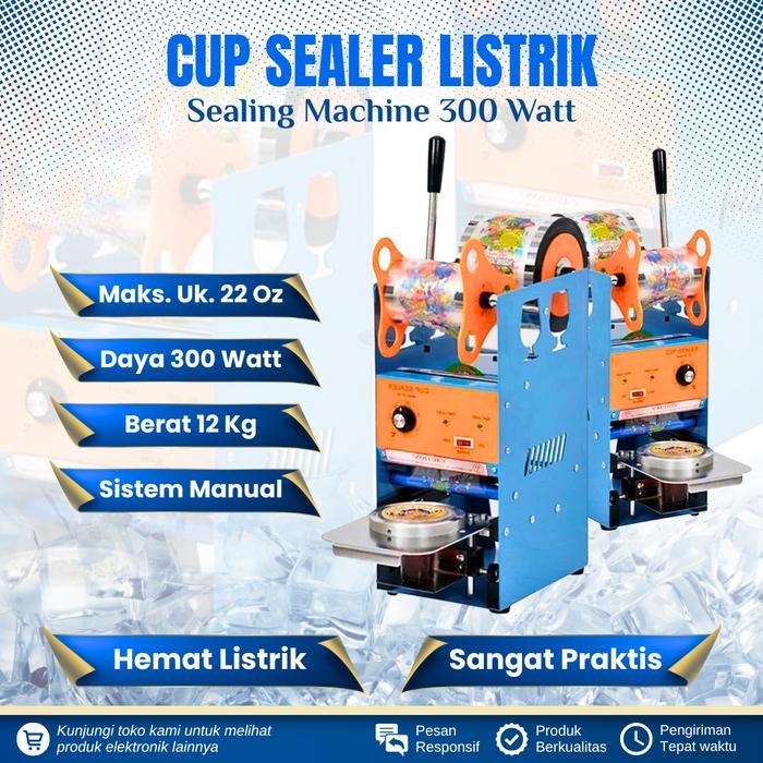 MESIN CUP SEALER MESIN PRES GELAS PLASTIK MANUAL HEMAT LISTRIK SEALING MACHINE ALAT PRES GELAS