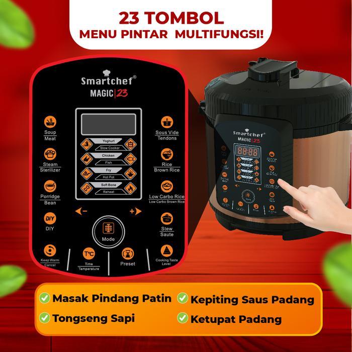 SMART CHEF low carbo Rice Cooker presto listrik pressure cooker