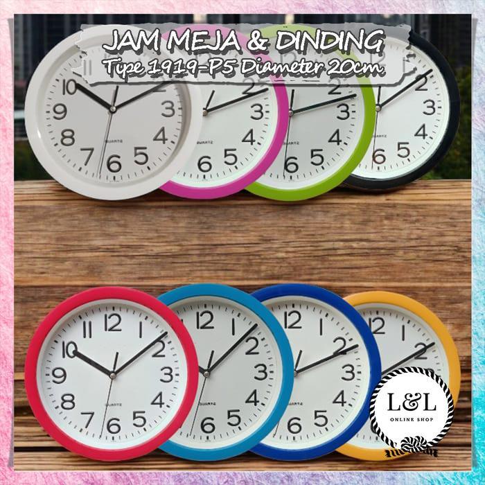 Jam Dinding Kamar Minimalis Jam Dinding Aesthetic Jam Dinding Polos Kamar Jam Dinding Warna-Warni