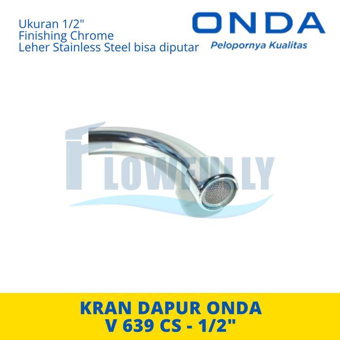 ID V 639 CS ONDA KRAN AIR DAPUR KITCHEN SINK LEHER ANGSA