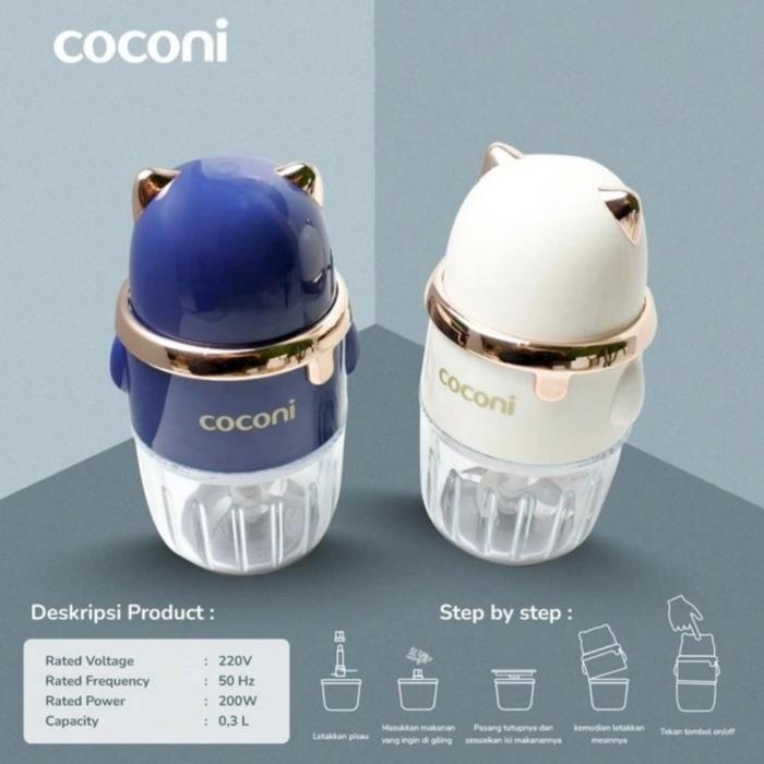COCONI Food Blender Blender Mini Pengolah Penghalus Makanan MPASI Bayi