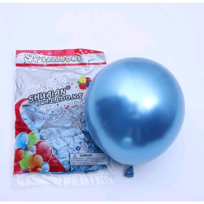 [SATUAN] Balon Chrome 12 Inch Balon Latex