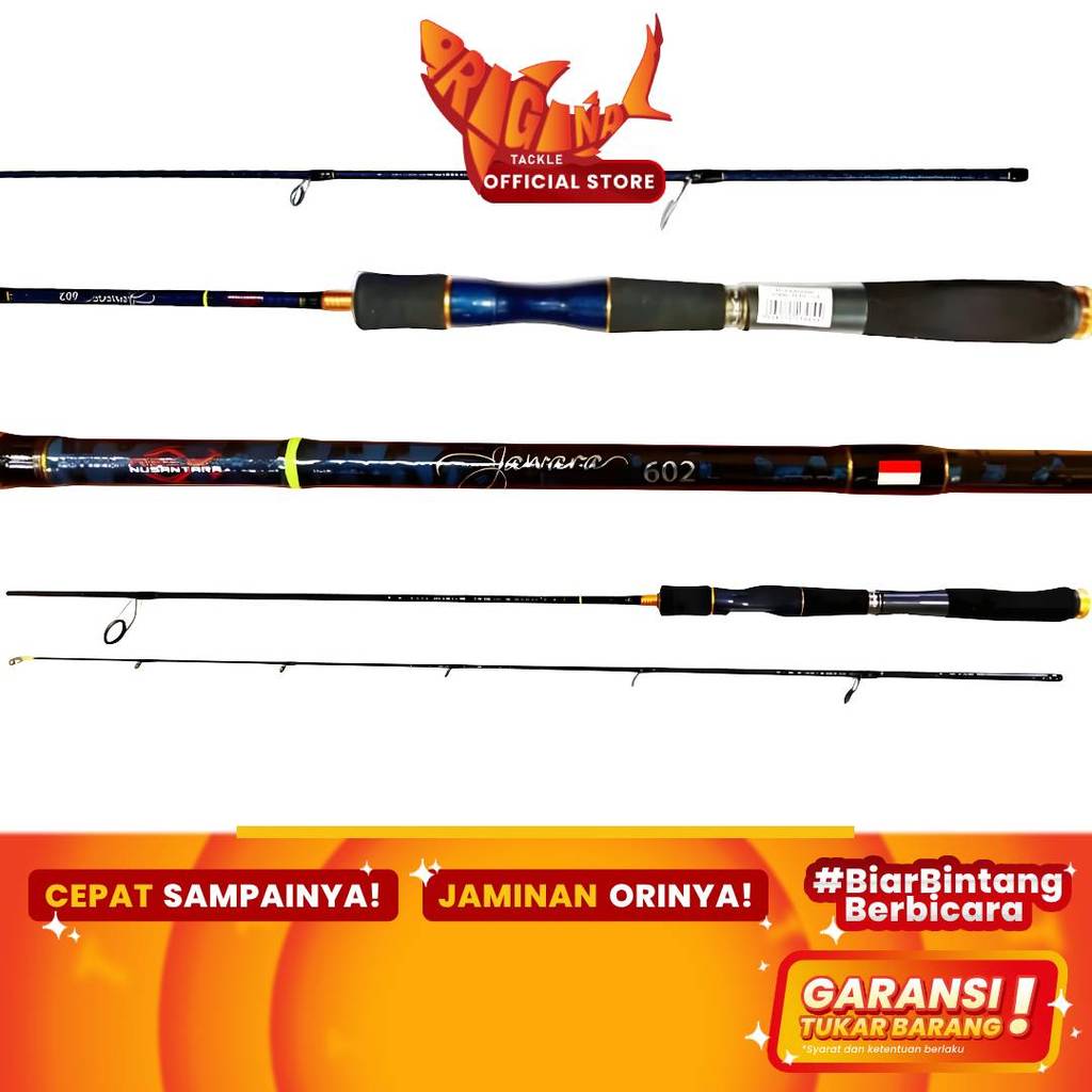 Joran Pancing Spinning Relix Nusantara Jawara Lite Carbon 165cm 180cm 562 602