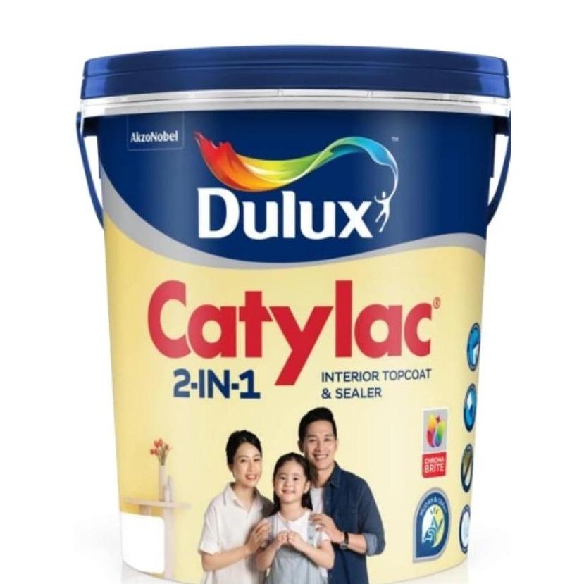 CAT TEMBOK INTERIOR DULUX CATYLAC 2 IN 1 PUTIH 1501 & TINTING 5KG