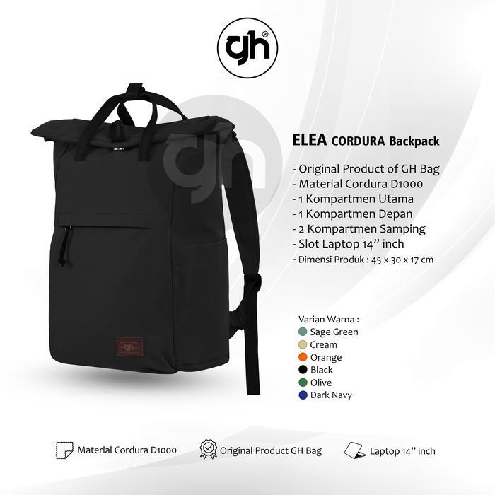GH-Bag Tas Ransel Wanita Tas Kuliah Sekolah Tas Laptop ELEA Backpack