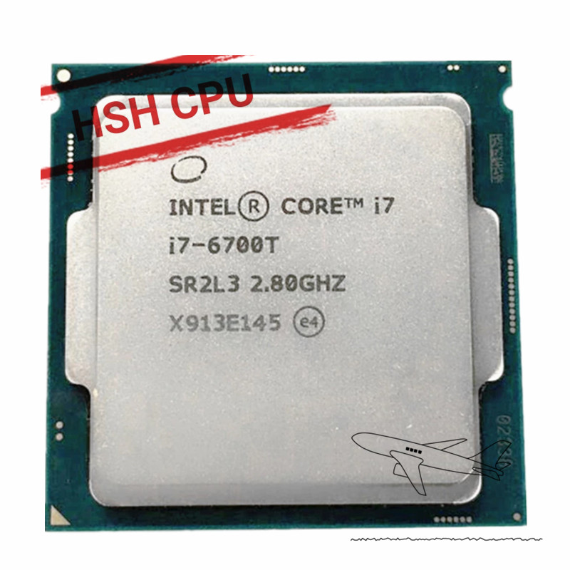 . Intel Core I7-6700T I7 6700T 2.8 Ghz Quad-Core Eight-Threaded 35W Cpu -