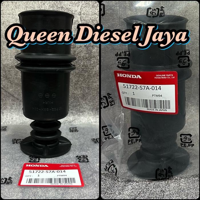 KARET SROBONG SHOCK KARET STOPPER BOOT SHOCK BREAKER DEPAN CRV GEN 2 STREAM 2002-2004 51722-S7A-014