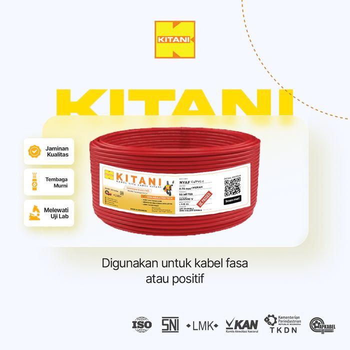 Kitani - Nyaf 0.75 Mm - 50 Meter - Kabel Listrik Tembaga Serabut