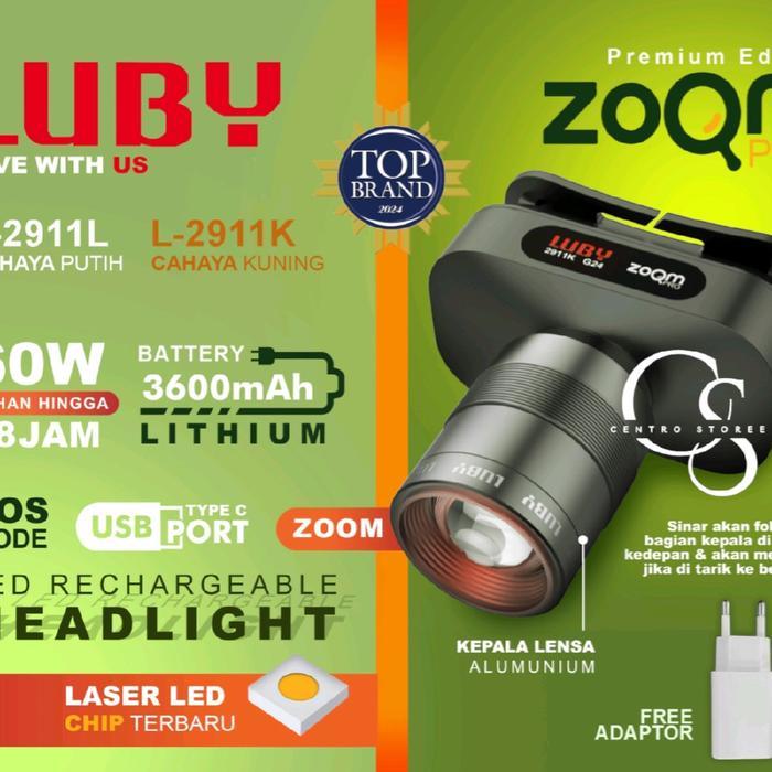 Eiger - SENTER KEPALA LUBY 60 WATT ZOOM LED L-2911 L/K