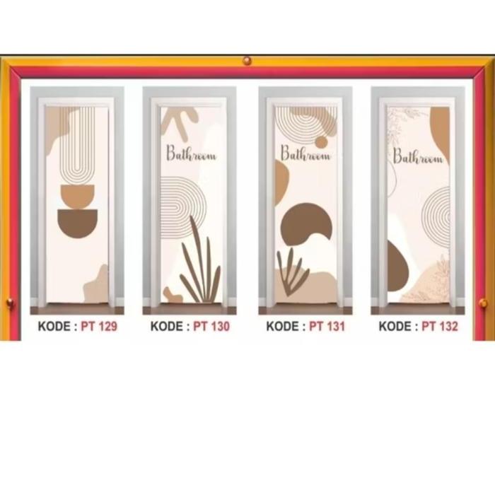 Ada Stok Stiker Pintu WC (Kamar Mandi) Sticker/ Stiker pintu kamar mandi/ Stiker pintu kamar