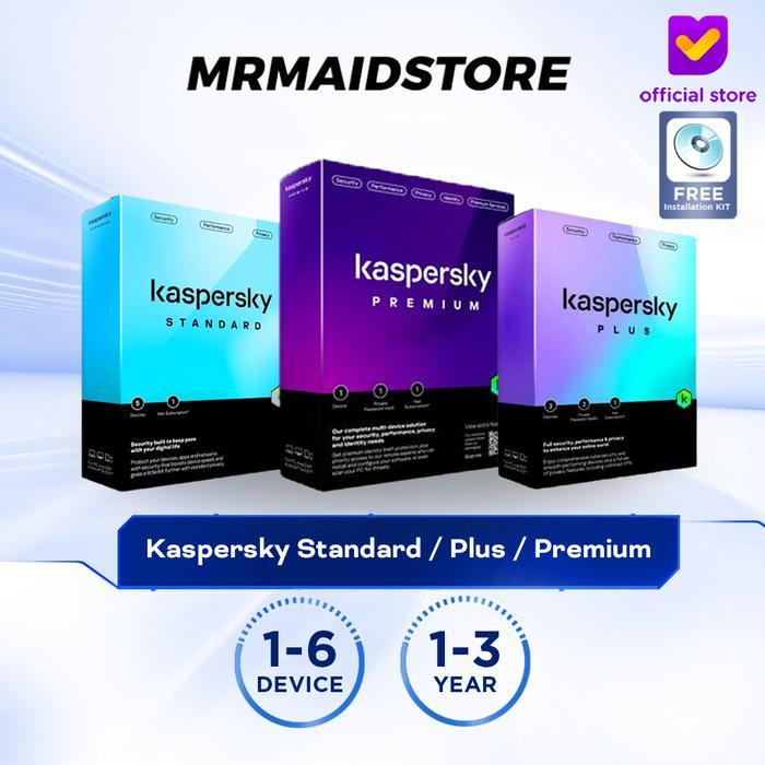 NEW PRODUCT ANTIVIRUS KASPERSKY STANDARD / KASPERSKY PLUS / KASPERSKY PREMIUM - ORIGINAL