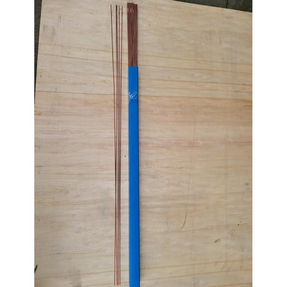 "New" Kawat Las Argon TIG BESI TGS50 2.4 mm 1 KG ROHA ER 70 TGS 50
