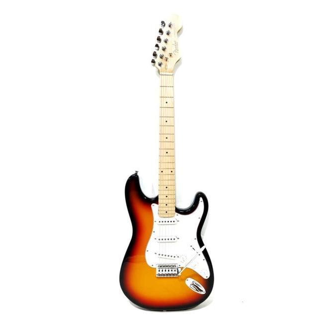 Gitar Elektrik Fender StratoCaster Pink Bonus Tas Kabel Jack Listrik Terlaris - Sunburst