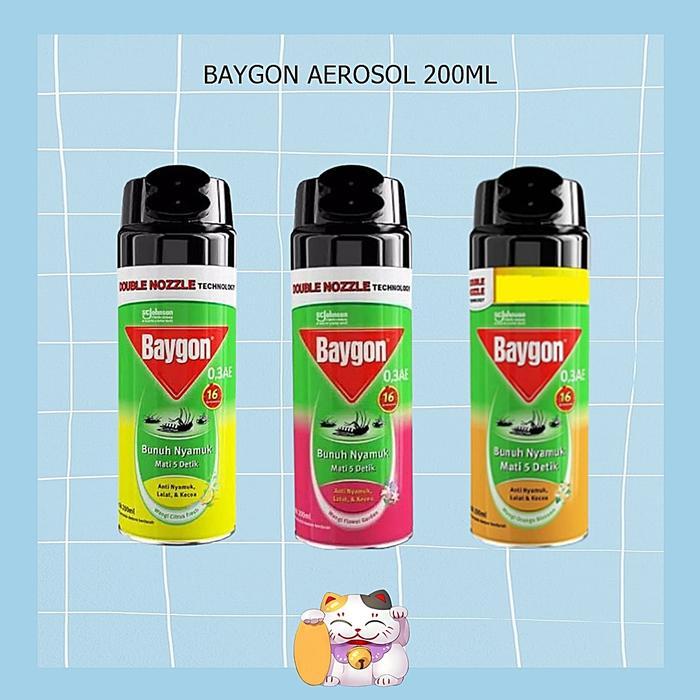 ` Baygon Aerosol Spray 200ml / Baygon Anti Nyamuk